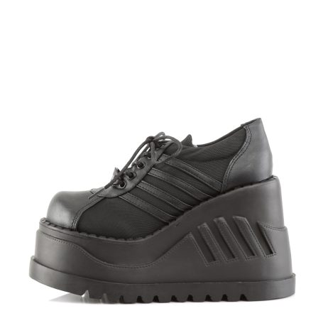 DemoniaCult STOMP-08 STO08/B/PU Scarpe Donna   Plateau 12.1 Nero STO08/B/PU