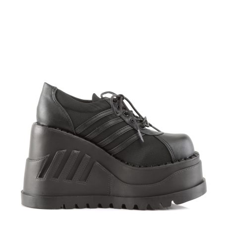 DemoniaCult STOMP-08 STO08/B/PU Scarpe Donna   Plateau 12.1 Nero STO08/B/PU