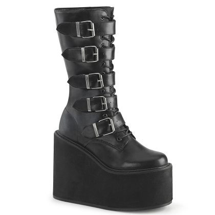 DemoniaCult SWING-220 SWI220/B/PU Scarpe Donna   Plateau 14.0 Nero SWI220/B/PU