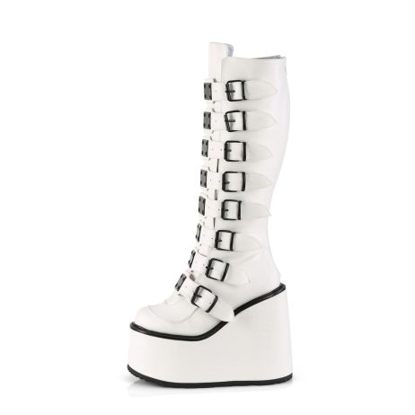 DemoniaCult SWING-815 SWI815/WVL Stivali Donna   Plateau 14.0 Bianco SWI815/WVL