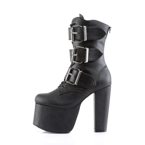 DemoniaCult TORMENT-703 TOR703/B/PU Tronchetti Donna  Tacco 14 Plateau 7.6 Nero TOR703/B/PU