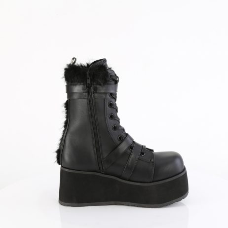 DemoniaCult TRASHVILLE-218 TRA218/BVL Scarpe con Plateau Unisex Uomo Donna   Plateau 8.3 Nero TRA218/BVL