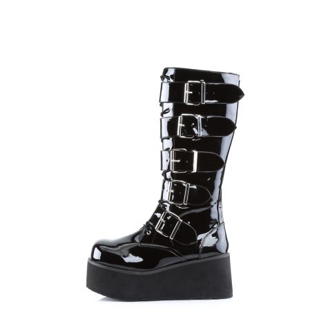 DemoniaCult TRASHVILLE-518 TRA518/B Scarpe con Plateau Unisex Uomo Donna   Plateau 8.3 Nero TRA518/B