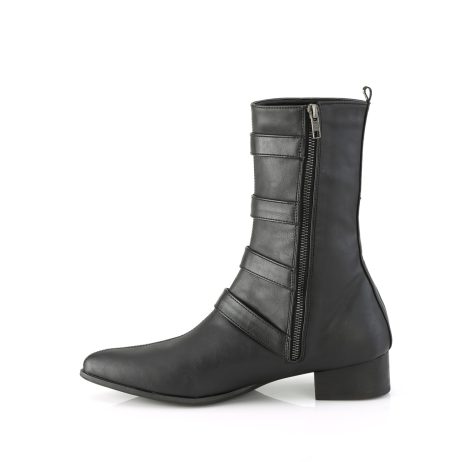 DemoniaCult WARLOCK-110-B WAR110-B/BVL Scarpe con Plateau Unisex Uomo Donna   Plateau 3.8 Nero WAR110-B/BVL