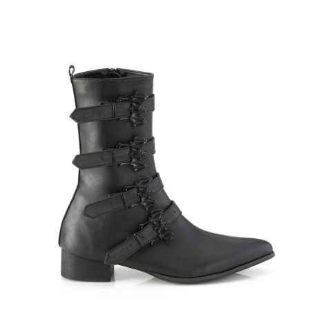 DemoniaCult WARLOCK-110-B WAR110-B/BVL Scarpe con Plateau Unisex Uomo Donna   Plateau 3.8 Nero WAR110-B/BVL