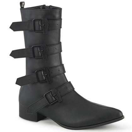 DemoniaCult WARLOCK-110-C WAR110-C/BVL Scarpe con Plateau Unisex Uomo Donna   Plateau 3.8 Nero WAR110-C/BVL