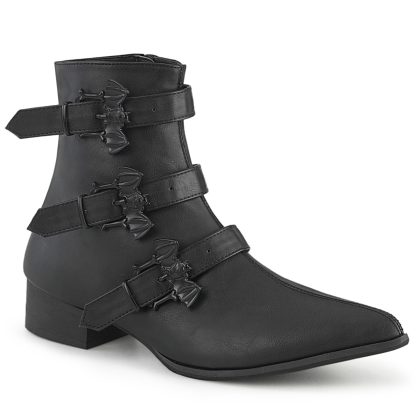 DemoniaCult WARLOCK-50-B WAR50-B/BVL Scarpe con Plateau Unisex Uomo Donna   Plateau 3.8 Nero WAR50-B/BVL