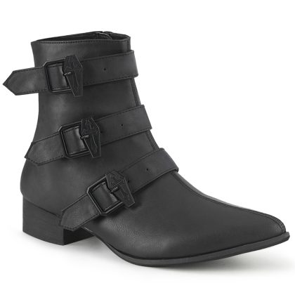 DemoniaCult WARLOCK-50-C WAR50-C/BVL Scarpe con Plateau Unisex Uomo Donna   Plateau 3.8 Nero WAR50-C/BVL