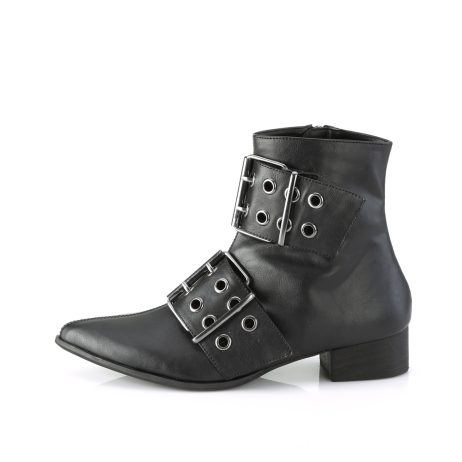 DemoniaCult WARLOCK-55 WAR55/BVL Scarpe con Plateau Unisex Uomo Donna   Plateau 3.8 Nero WAR55/BVL