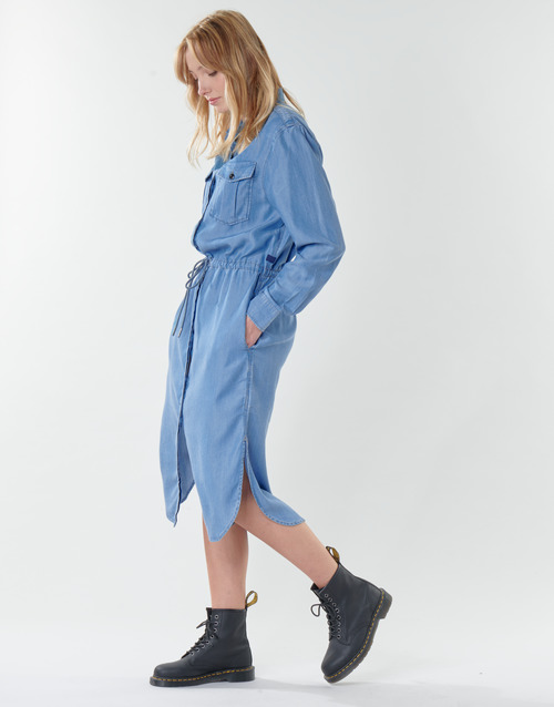 Abito-Lunghi-Rovic-maxi-shirt-dress-ls-Blu-2