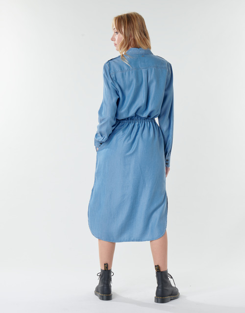 Abito-Lunghi-Rovic-maxi-shirt-dress-ls-Blu-3