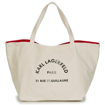 Borsa Shopping donna Karl Lagerfeld  RUE ST GUILLAUE CANVAS TOTE  Beige Karl Lagerfeld 8720092106597