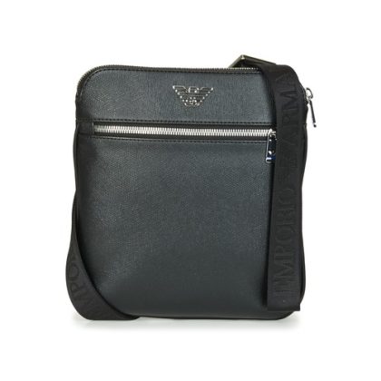 Borsa Shopping uomo Emporio Armani  BUSINESS FLAT MESSENGER BAG  Nero Emporio Armani 8056787860735