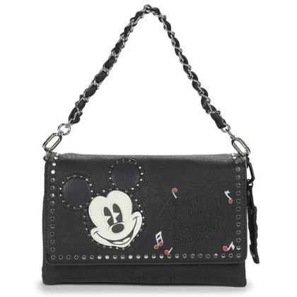 Borsa a spalla donna Desigual  BAG MICKEY ROCK DORTMUND  Nero Desigual 8445110510629