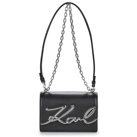 Borsa a spalla donna Karl Lagerfeld  K/SIGNATURE SM SHOULDERBAG  Nero Karl Lagerfeld 8720744444190