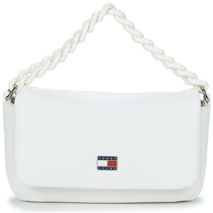 Borsa a spalla donna Tommy Jeans  TJW CITY-WIDE FLAP CROSSOVER  Bianco Tommy Jeans 8720646512300