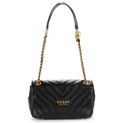 Borsa a tracolla donna Guess  JANIA CONVERTIBLE CROSSBODY FLAP  Nero Guess 190231789017