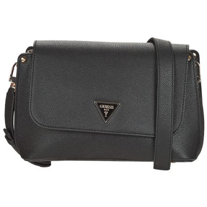 Borsa a tracolla donna Guess  MERIDIAN FLAP CROSSBODY  Nero Guess 190231760146