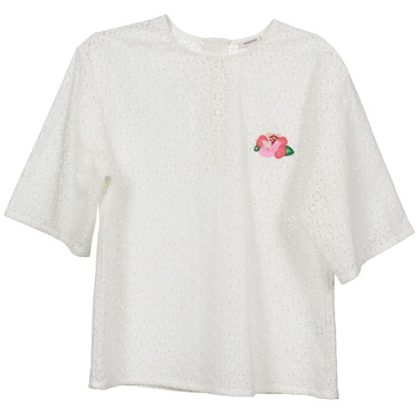 Camicetta    FLOWER BADGE  Bianco