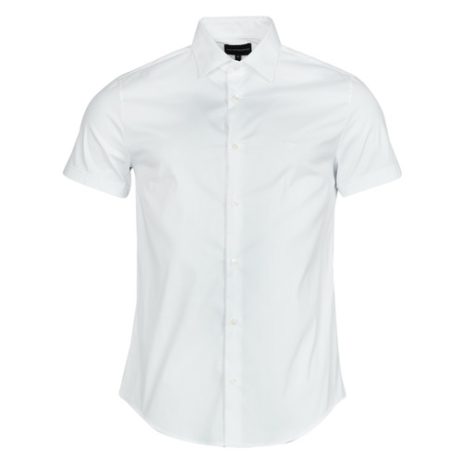 Camicia a maniche corte uomo Emporio Armani  8N1C91  Bianco Emporio Armani 8052130008076