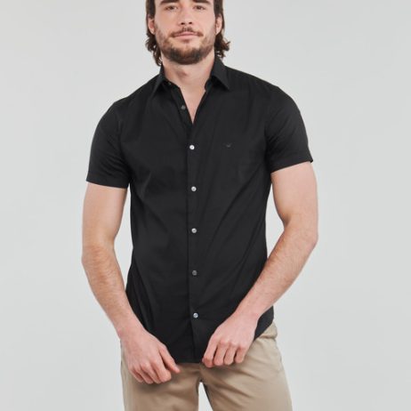 Camicia-a-maniche-corte-uomo-Emporio-Armani-8N1C91-Nero-Emporio-Armani-8052130008205-1