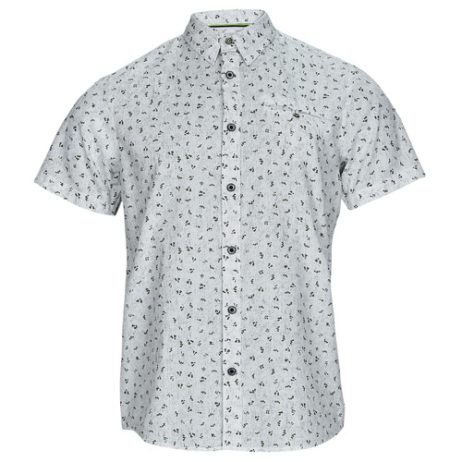 Camicia a maniche corte uomo Petrol Industries  Shirt Short Sleeve AOP  Bianco Petrol Industries 8720625199171