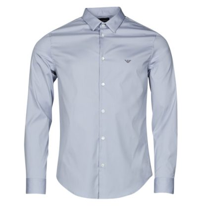 Camicia a maniche lunghe uomo Emporio Armani  8N1C09  Blu Emporio Armani 8056861941534