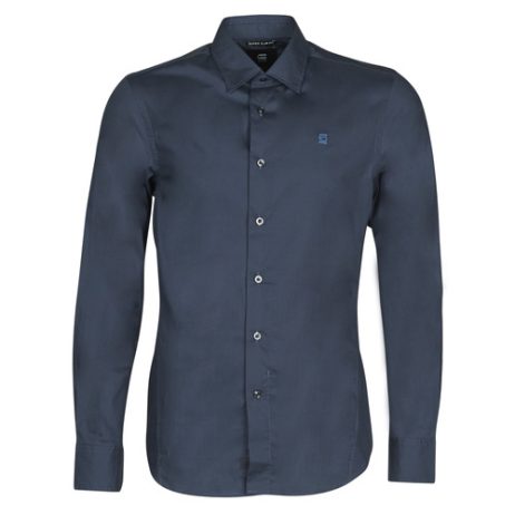 Camicia a maniche lunghe uomo G-Star Raw  DRESSED SUPER SLIM SHIRT LS  Blu G-Star Raw 8719769397857