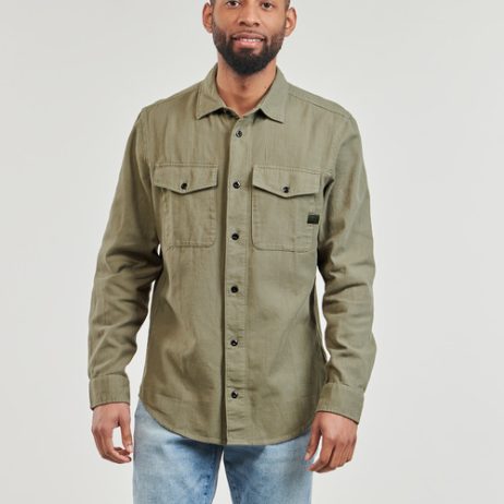 Camicia-a-maniche-lunghe-uomo-G-Star-Raw-marine-slim-shirt-ls-Beige-G-Star-Raw-8720705510735-1