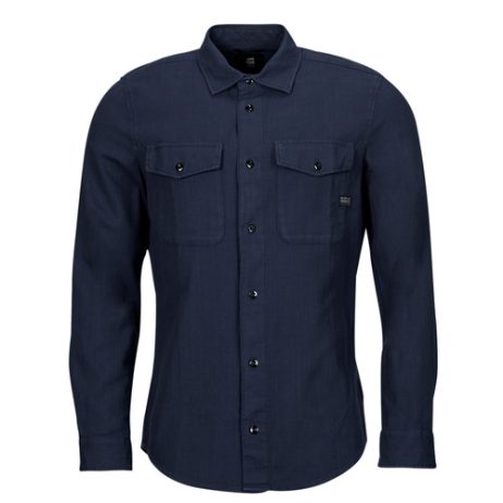 Camicia a maniche lunghe uomo G-Star Raw  marine slim shirt ls  Marine G-Star Raw 8720705510698