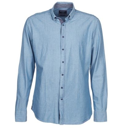 Camicia a maniche lunghe uomo Hackett  RILEY  Blu Hackett