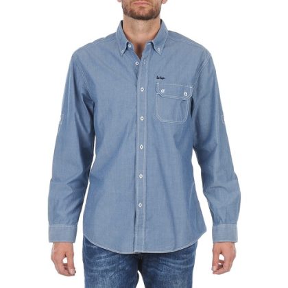 Camicia a maniche lunghe uomo Lee Cooper  Greyven  Blu Lee Cooper 3568050027950