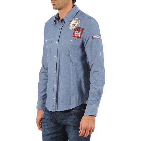 Camicia-a-maniche-lunghe-uomo-Mr-Marcel-NEBRASKA-Blu-Mr-Marcel-3609380846405-2