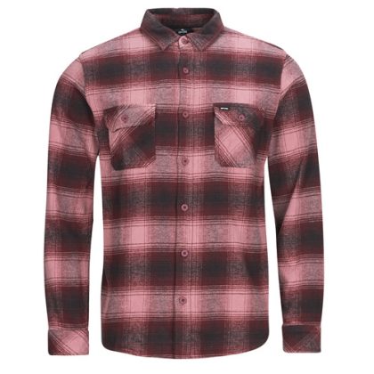 Camicia a maniche lunghe uomo Rip Curl  COUNT FLANNEL SHIRT  Bordeaux Rip Curl 9359082488857