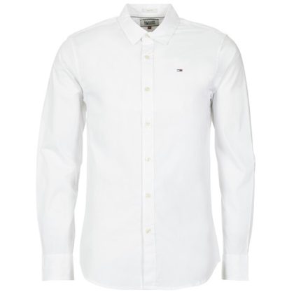 Camicia a maniche lunghe uomo Tommy Jeans  TJM ORIGINAL STRETCH SHIRT  Bianco Tommy Jeans 8719701014002