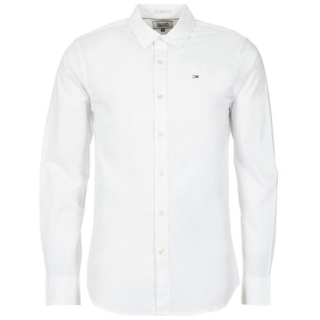 Camicia a maniche lunghe uomo Tommy Jeans  TJM ORIGINAL STRETCH SHIRT  Bianco Tommy Jeans 8719701014002