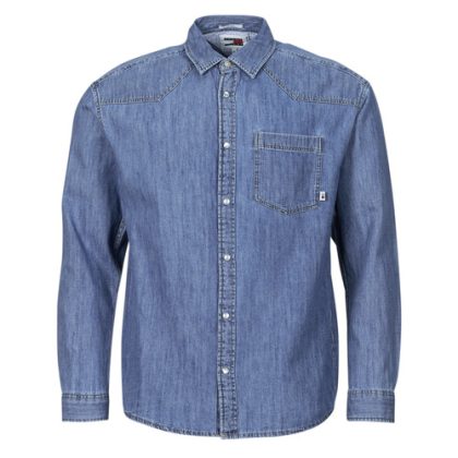 Camicia a maniche lunghe uomo Tommy Jeans  TJM RLX WESTERN DENIM SHIRT  Blu Tommy Jeans 8720645844921