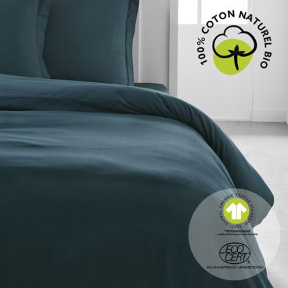 Completo letto    HC 220/240 Coton TODAY Organic Paon  Blu