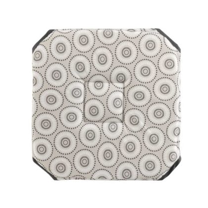 Coprisedia    GALETTE 4 RABATS 36 x 36 x 3.5 CM POLYESTER IMPRIME SALTO X2  Grigio