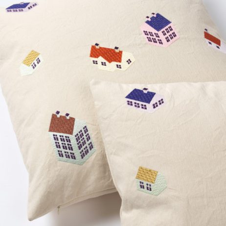 Decorazioni-natalizie-CUSHION-COVER-HOUSE-COTTON-Bianco-1