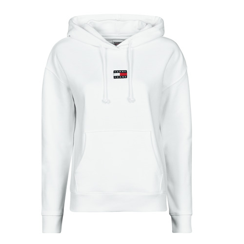 Felpa    TJW TOMMY CENTER BADGE HOODIE  Bianco