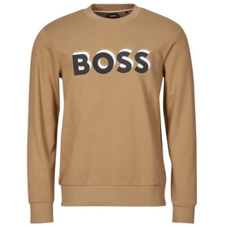 Felpa uomo BOSS  Soleri 07  Beige BOSS 4063541448683