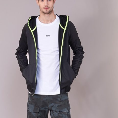 Felpa-uomo-G-Star-Raw-STRETT-SLIM-HOODED-ZIP-THRU-SW-LS-Nero-G-Star-Raw-8719368680510-1