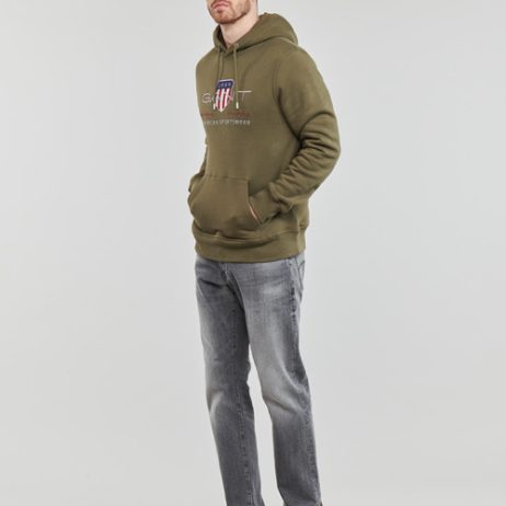 Felpa-uomo-Gant-REG-ARCHIVE-SHIELD-HOODIE-Kaki-Gant-7325707308123-2