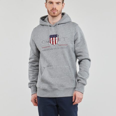 Felpa-uomo-Gant-REG-SHIELD-HOODIE-Grigio-Gant-7325707170218-1