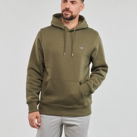 Felpa-uomo-Gant-REG-SHIELD-HOODIE-Kaki-Gant-7325707163531-1