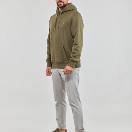 Felpa-uomo-Gant-REG-SHIELD-HOODIE-Kaki-Gant-7325707163531-2