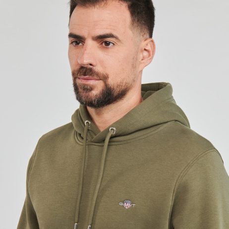 Felpa-uomo-Gant-REG-SHIELD-HOODIE-Kaki-Gant-7325707163531-4