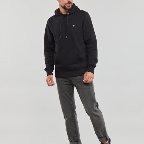 Felpa-uomo-Gant-REG-SHIELD-HOODIE-Nero-Gant-7325707163173-2