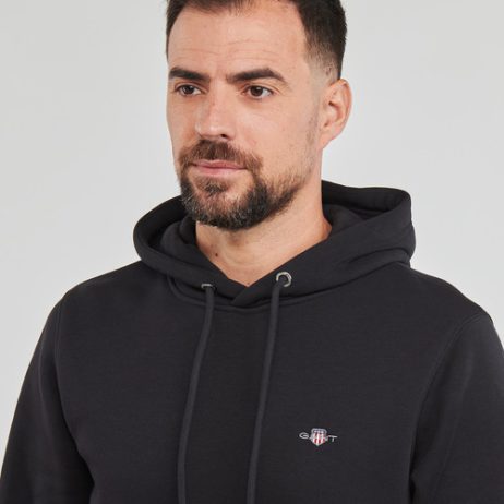 Felpa-uomo-Gant-REG-SHIELD-HOODIE-Nero-Gant-7325707163173-4